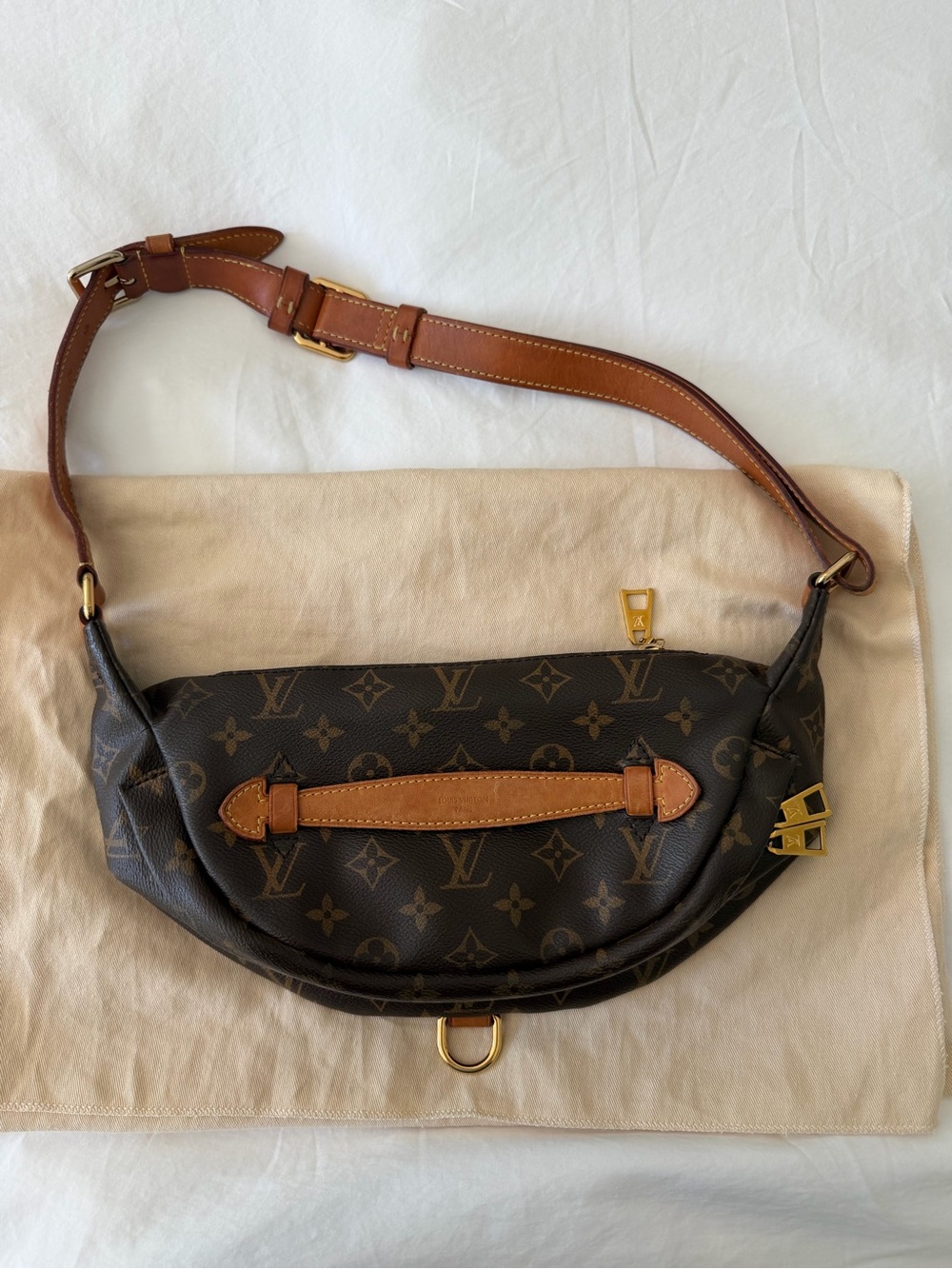 Louis Vuitton Monogram Belt Bag in Brown with Gold Hardware - Picture 3 of 17